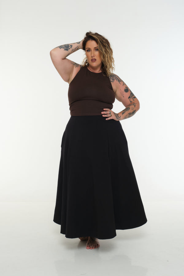 NEW IZA MID CROP  3 PACK  in Cafè, Polka dot and Black