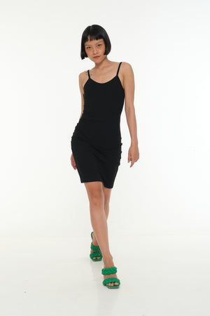 Scoop Mini Dress in Black