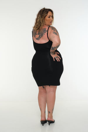Scoop Mini Dress in Black