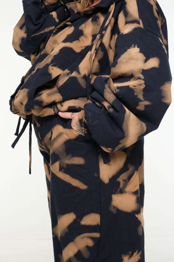 Funnel Jacket in Acid Wash