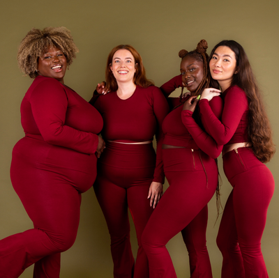 Leki Crop Top in Burgundy