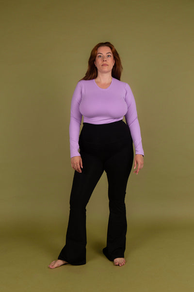 Faiza Flare Trousers in Black