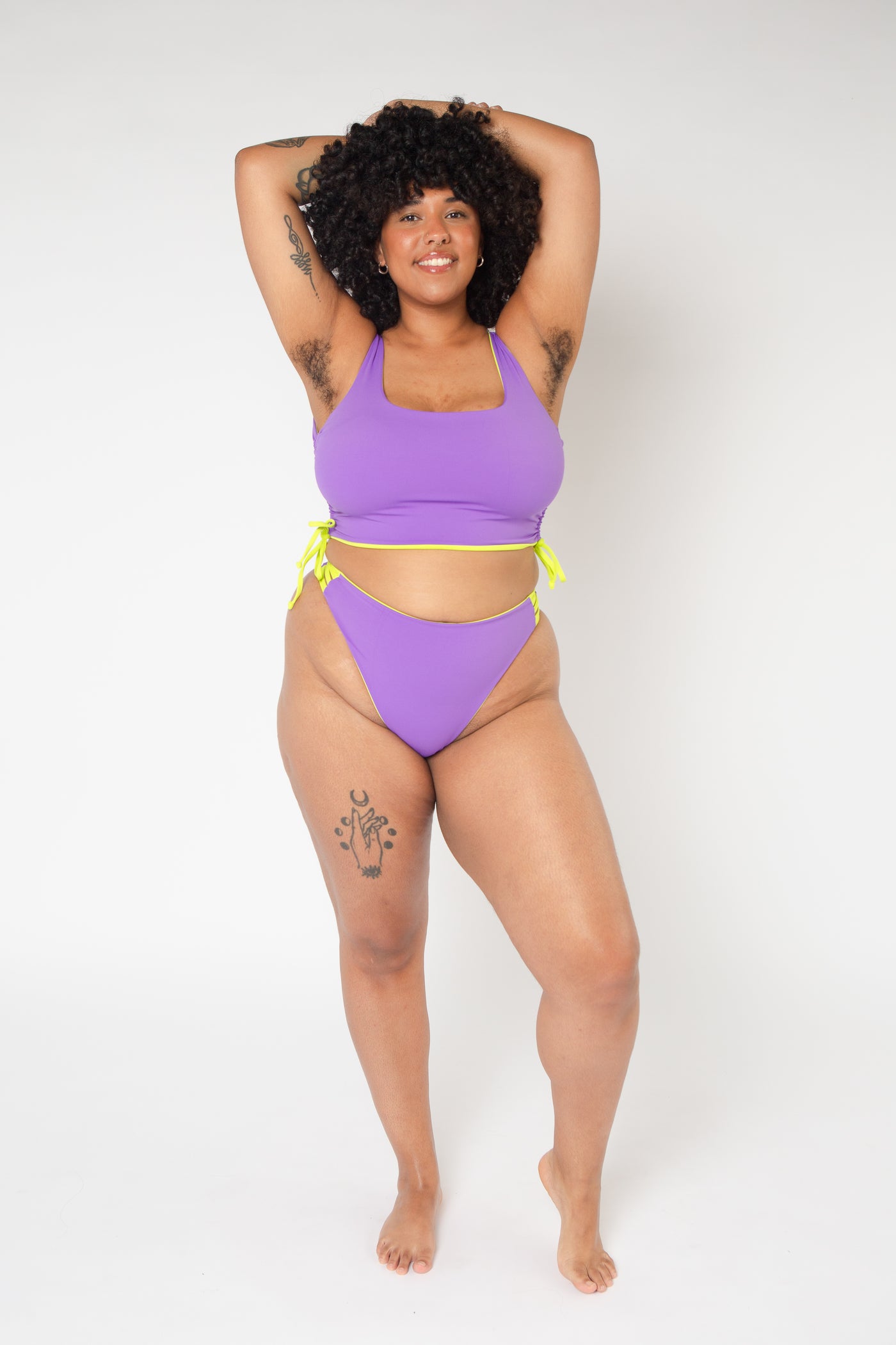 Bum Out Reversible High Waist In Grape And Apple Sours