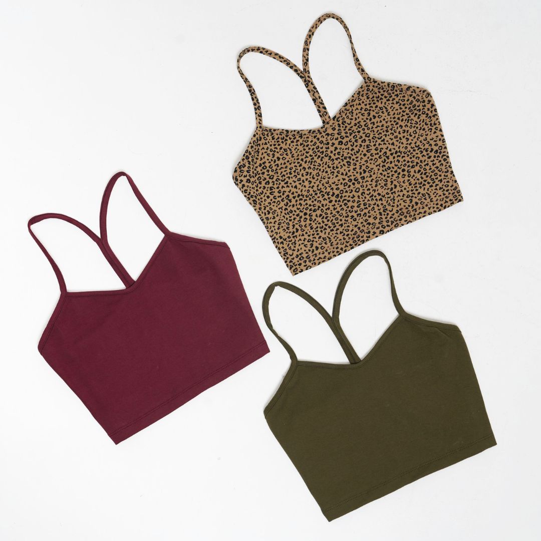 Crop Vest Top in Tawny Port LIMITED EDITION!