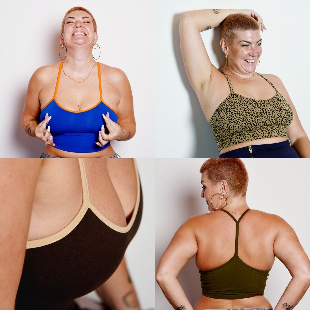 Crop Vest Top in Tawny Port LIMITED EDITION!