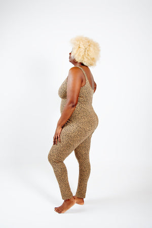Api Jumpsuit in Classic Leopard Print - Manners London