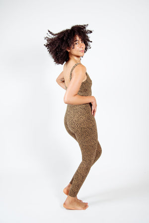 Api Jumpsuit in Classic Leopard Print - Manners London