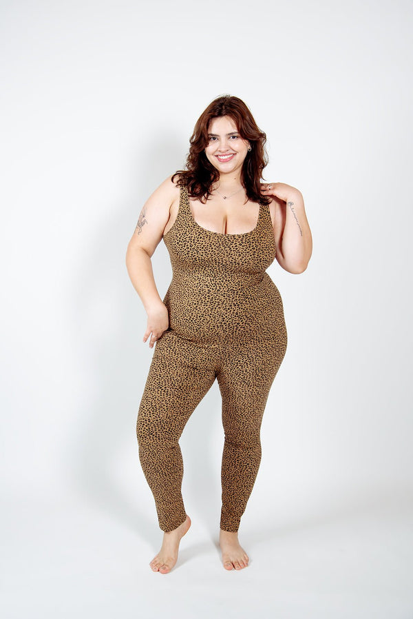 Api Jumpsuit in Classic Leopard Print - Manners London