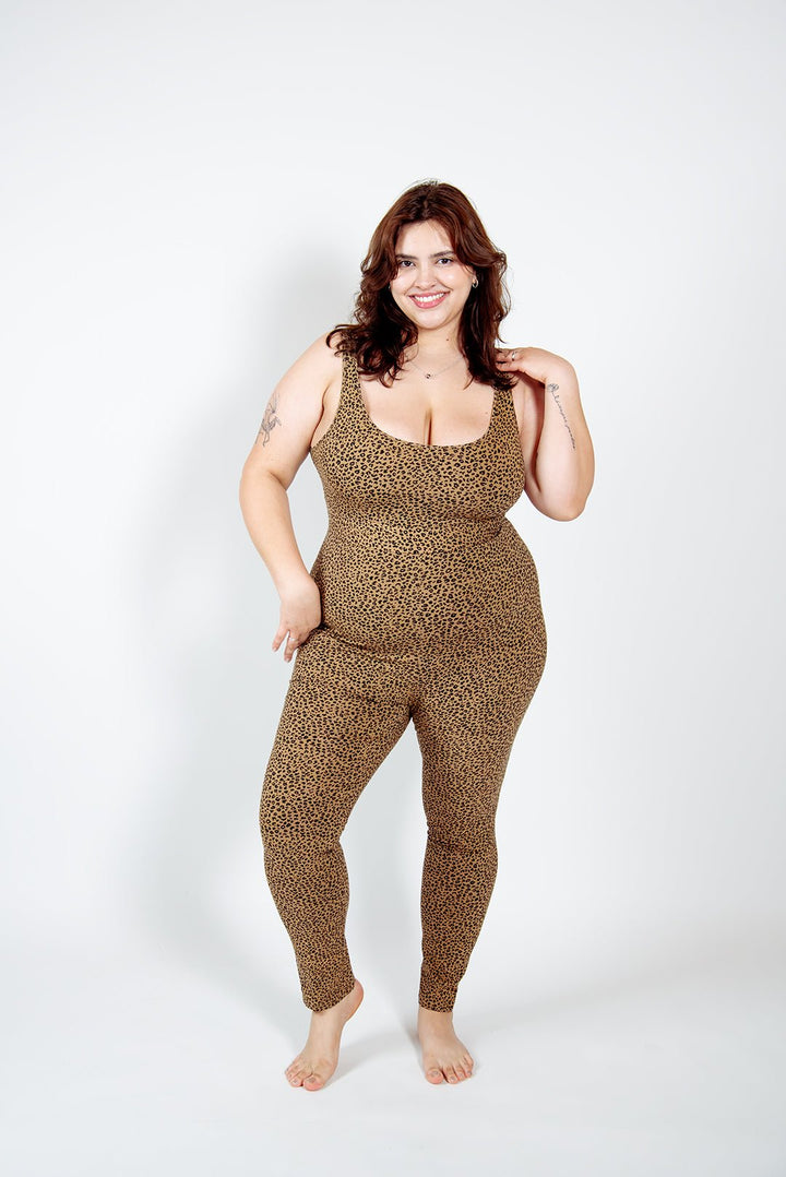Api Jumpsuit in Classic Leopard Print - Manners London