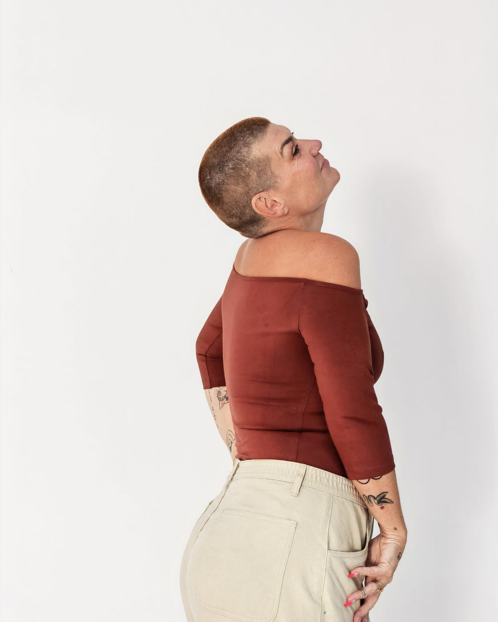 Bardot Full Length Top in Paprika - Manners London