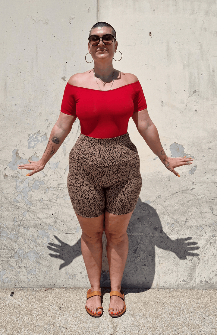 Bardot Short Sleeve Full Length Top in Pomegranate Red - Manners London