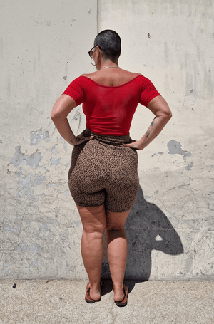 Bardot Short Sleeve Full Length Top in Pomegranate Red - Manners London