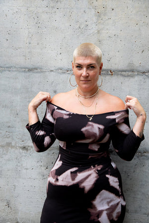 Baza Midi Dress Petite in Hujan Manis - Manners London