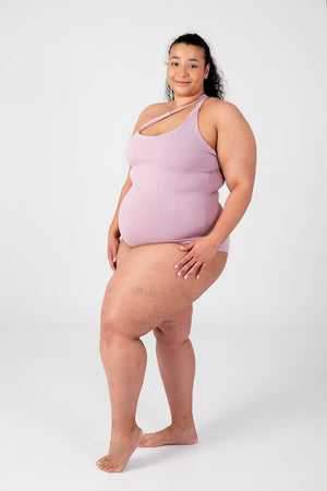 Beela Bodysuit Tall In Violet Ice - Manners London