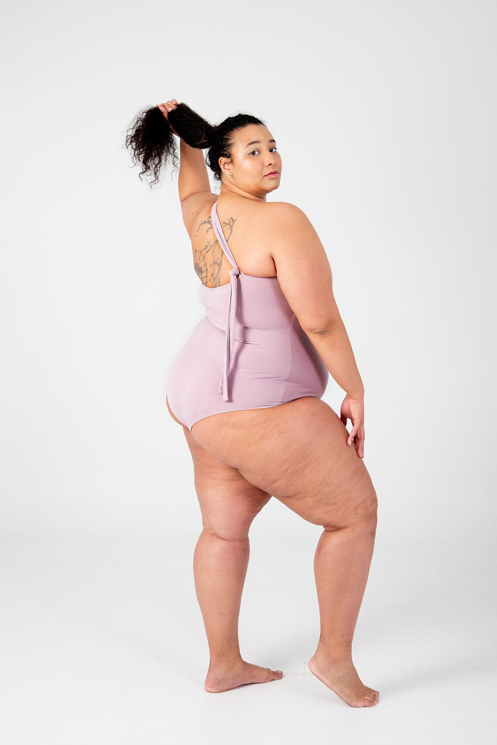 Beela Bodysuit Tall In Violet Ice - Manners London