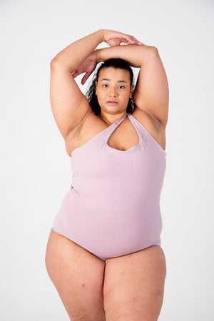 Beela Bodysuit Tall In Violet Ice - Manners London