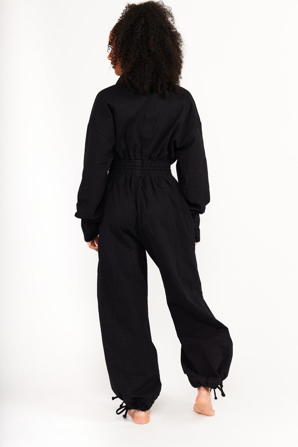 Boiler Suit Petite in Black - Manners London