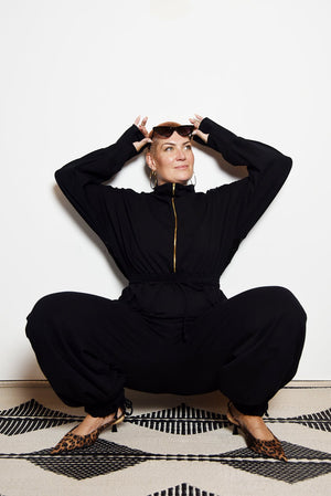 Boiler Suit Petite in Black - Manners London