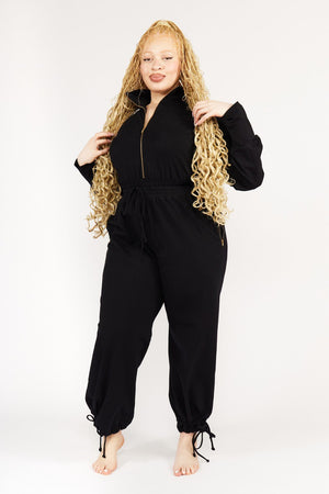 Boiler Suit Petite in Black - Manners London