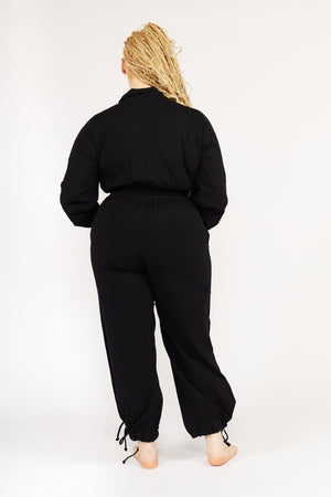 Boiler Suit Petite in Black - Manners London