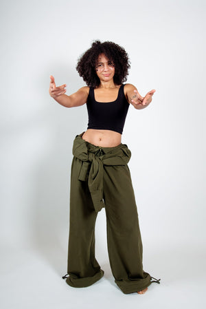 Boiler Suit Petite in Khaki Green - Manners London