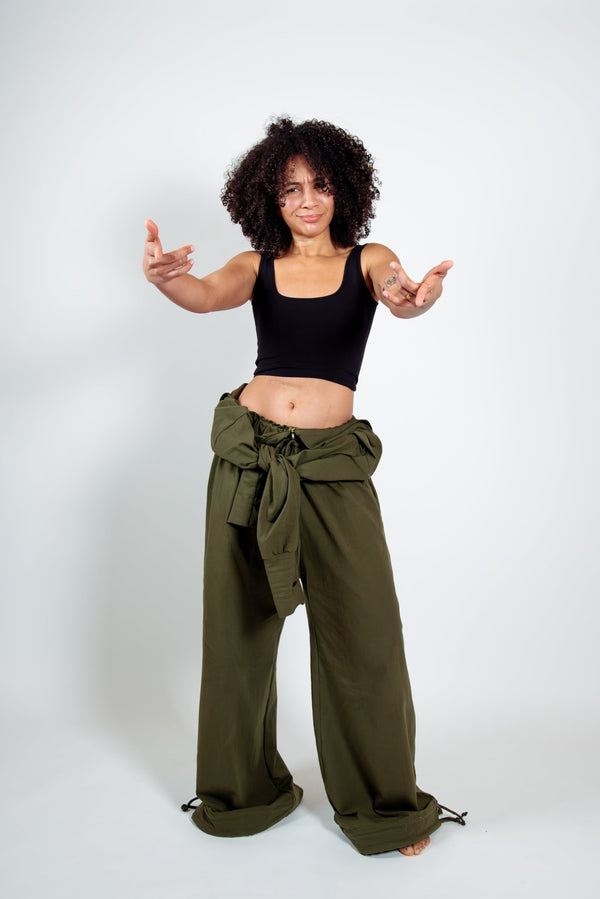 Boiler Suit Petite in Khaki Green - Manners London