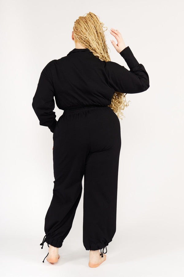 Boiler Suit Regular in Black - Manners London