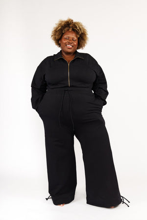 Boiler Suit Regular in Black - Manners London