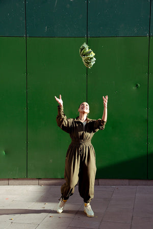 Boiler Suit Regular in Khaki Green - Manners London