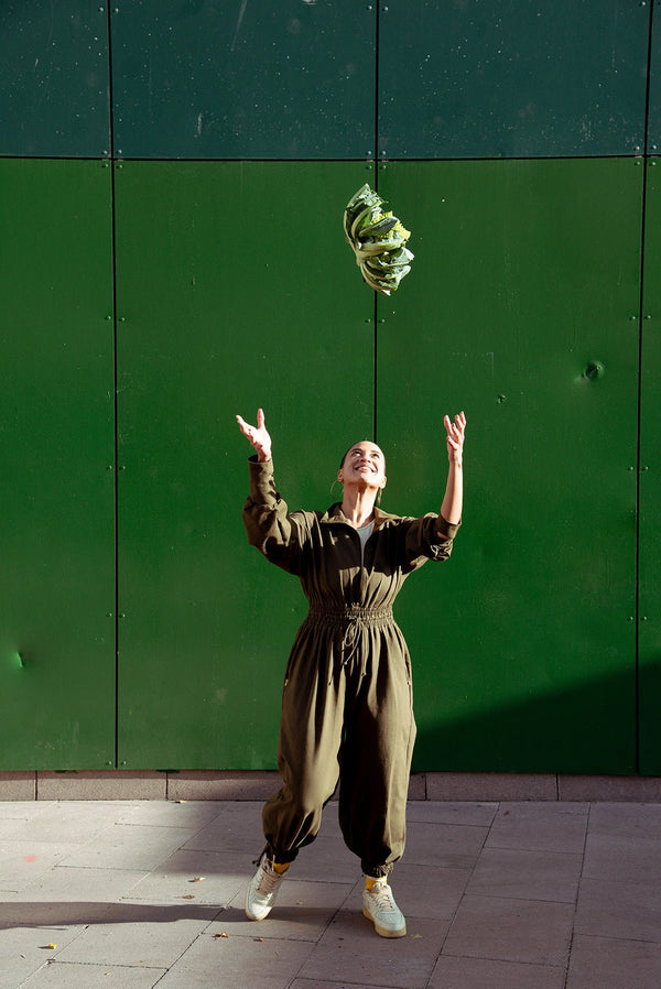 Boiler Suit Regular in Khaki Green - Manners London