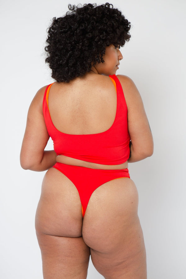 Bum Out Reversible High Waist In All The Fire - Manners London