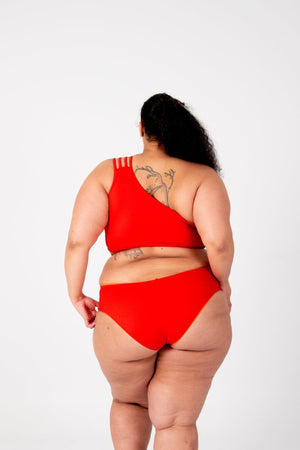 Cheeky Reversible High Waist Petite In All The Fire - Manners London