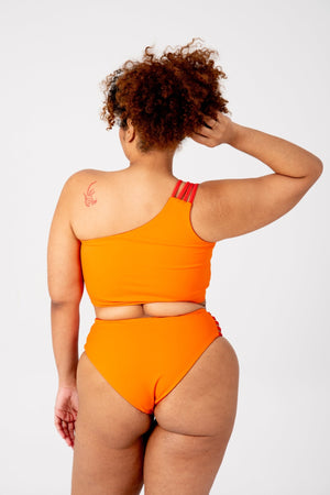 Cheeky Reversible High Waist Petite In All The Fire - Manners London