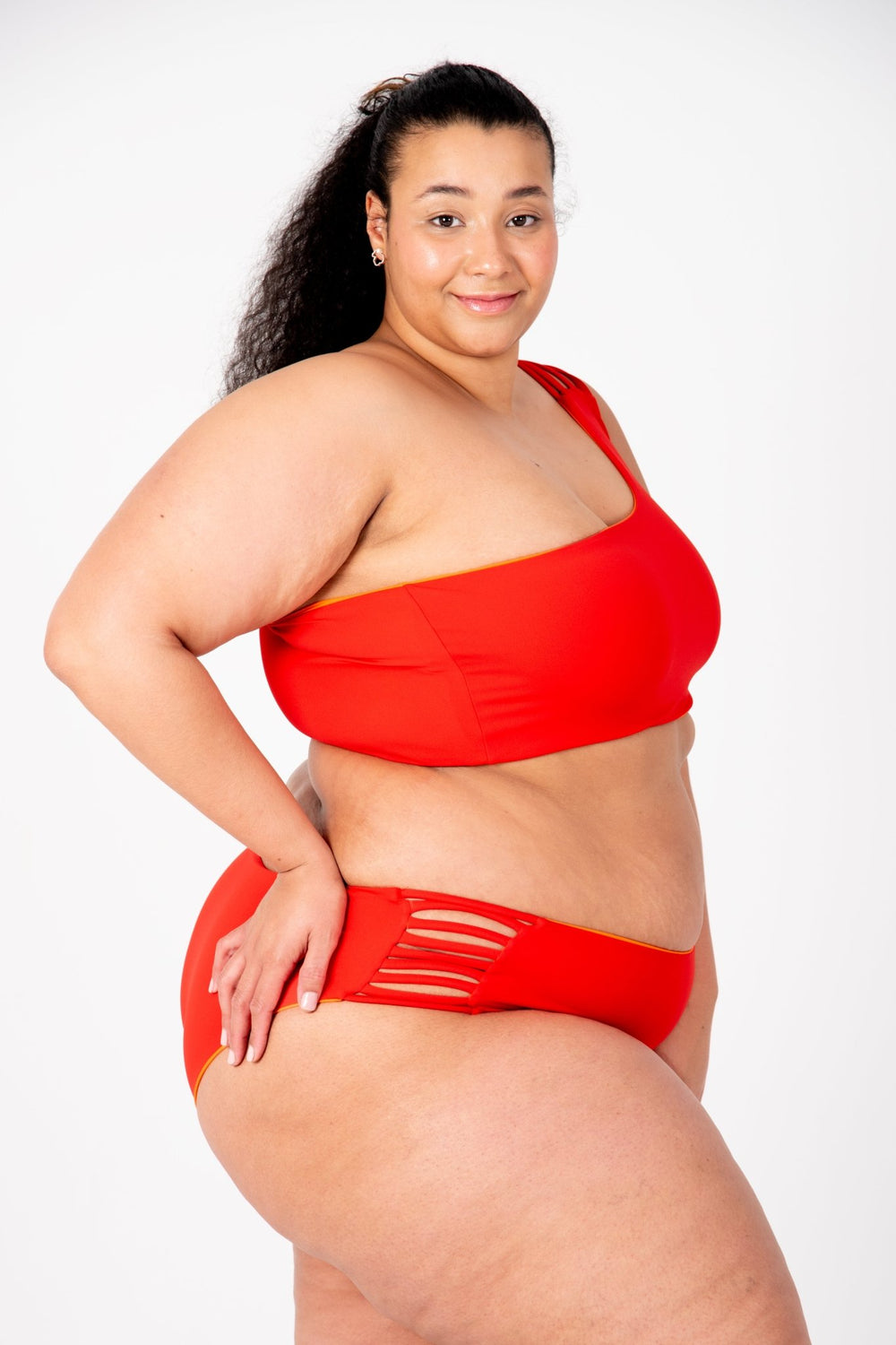 Cheeky Reversible High Waist Petite In All The Fire - Manners London