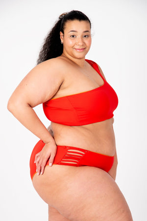 Cheeky Reversible High Waist Petite In All The Fire - Manners London