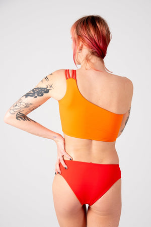 Cheeky Reversible High Waist Petite In All The Fire - Manners London