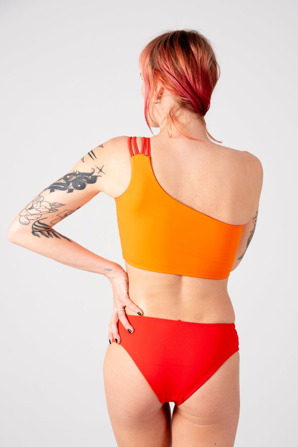Cheeky Reversible High Waist Petite In All The Fire - Manners London