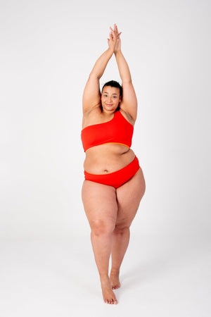 Cheeky Reversible High Waist Petite In All The Fire - Manners London