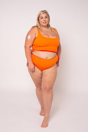 Cheeky Reversible High Waist Regular In All The Fire - Manners London