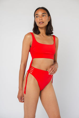 Cheeky Reversible High Waist Regular In All The Fire - Manners London