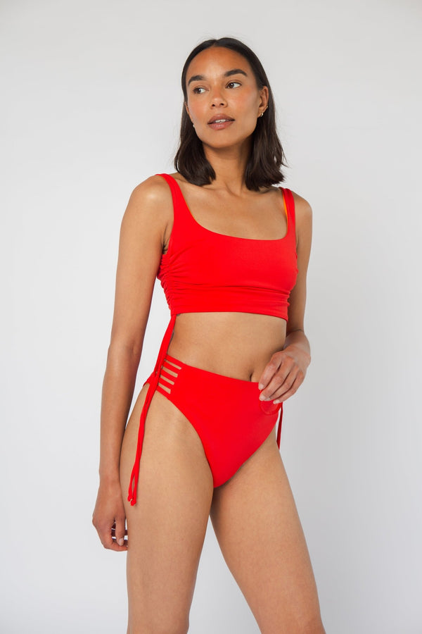 Cheeky Reversible High Waist Regular In All The Fire - Manners London