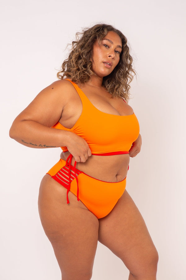 Cheeky Reversible High Waist Regular In All The Fire - Manners London