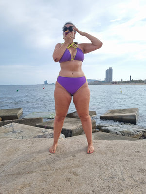 Cheeky Reversible High Waist Regular In Grape and Apple Sours - Manners London