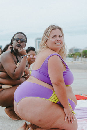 Cheeky Reversible High Waist Regular In Grape and Apple Sours - Manners London