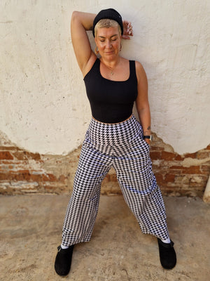 Corset Panelled Mid Crop Top in Black - Manners London