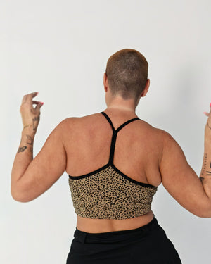 CROP VEST 3 PACK in Khaki Green/moss , Flame/lime and Leopard print/black - Manners London