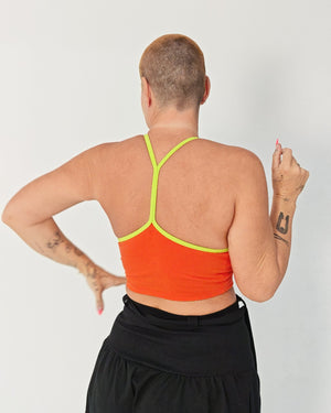 CROP VEST 3 PACK in Khaki Green/moss , Flame/lime and Leopard print/black - Manners London
