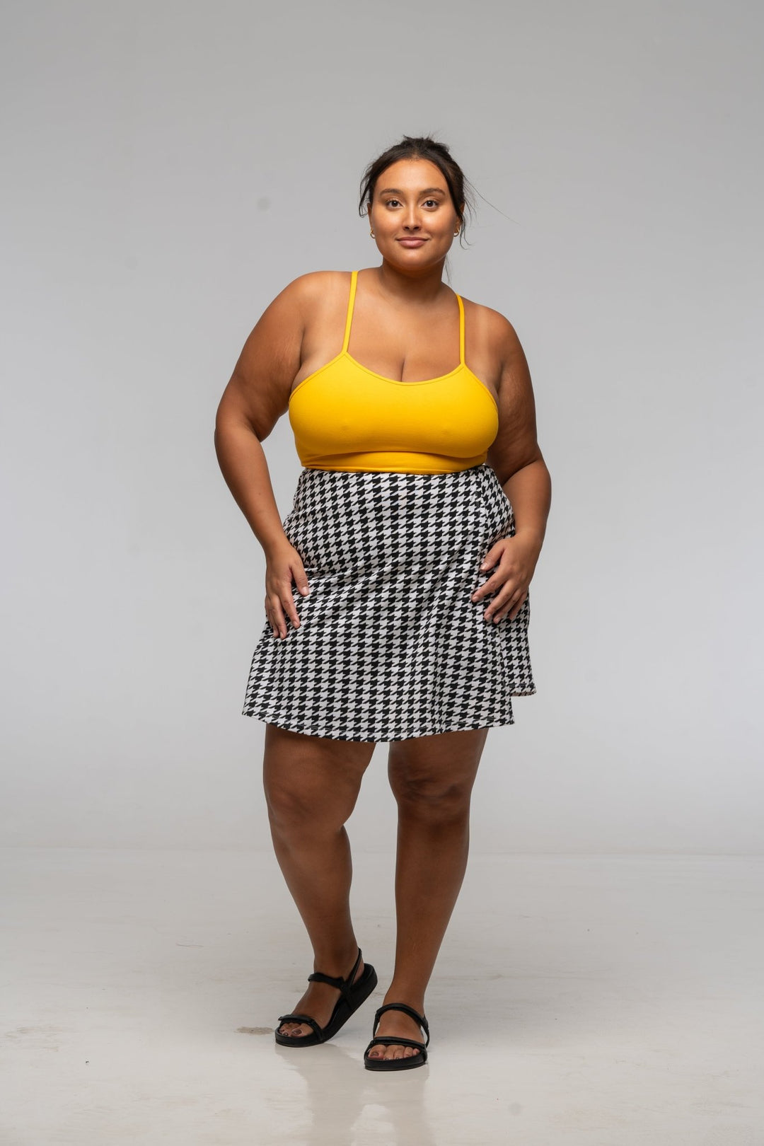 Crop Vest Top in Mango - Manners London