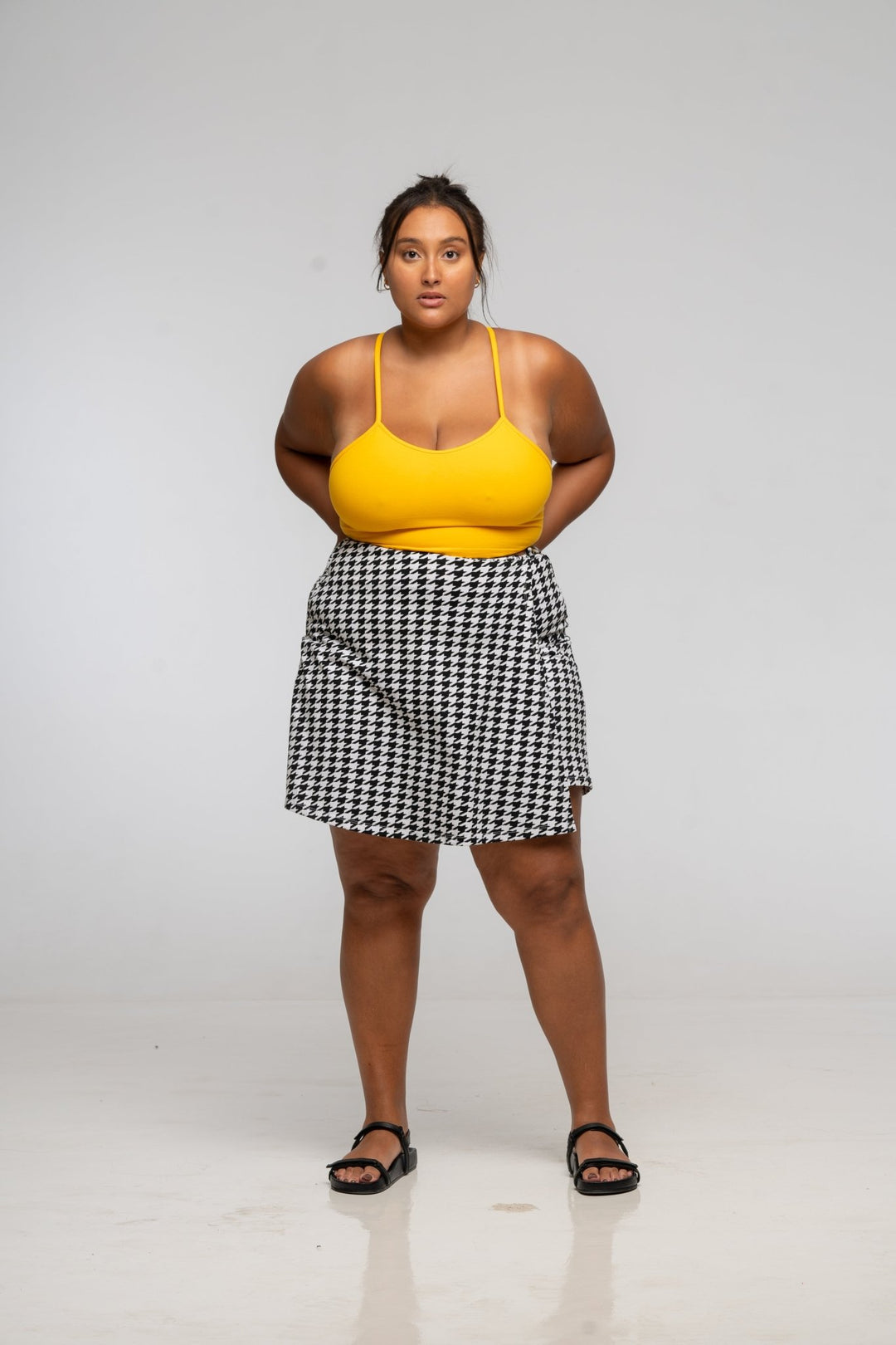 Crop Vest Top in Mango - Manners London