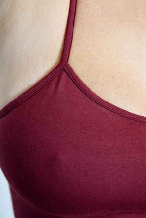 Crop Vest Top in Tawny Port LIMITED EDITION! - Manners London